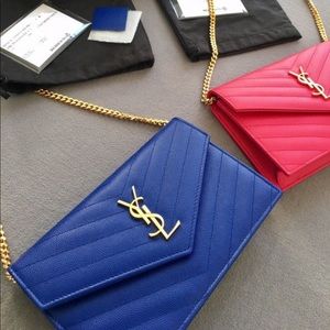 Saint Laurent YSL Envelope Wallet Crossbody Bag